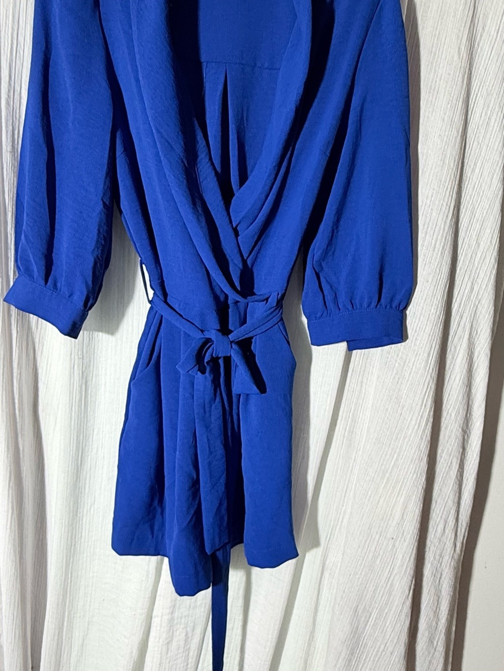 Monteau Los Angeles Cobalt Blue Wrap Romper – Small